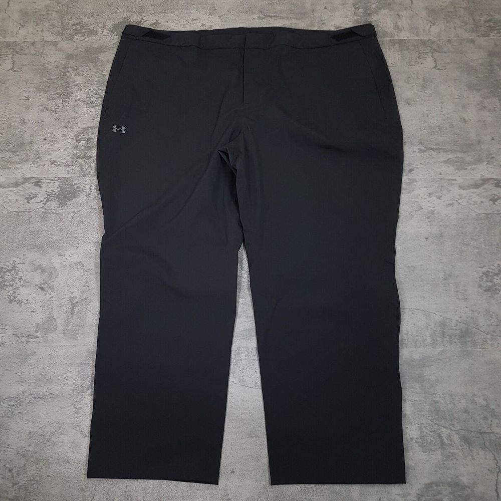 UNDER ARMOUR Stormproof Waterproof‎ Rain Golf Trouser Pants Mens Size 4XL Black